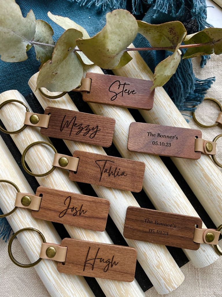 Personalized Wooden Keychains
